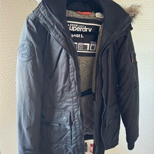 Superdry Everest Faux Fur Hooded Parka Coat